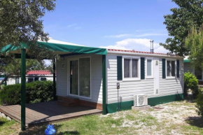 Mobile Homes in Camp Kovacine Cres with long pebble beach